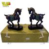 Image 1 : 2x Vintage Cloisonne Horse Figurine With Stands