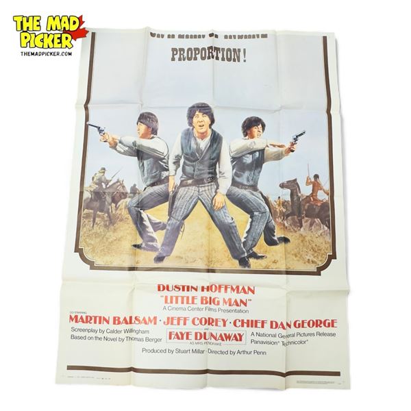 1970 Dustin Hoffman "Little Big Man" Large Movie Poster