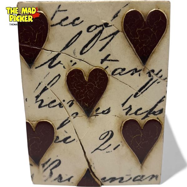 Sid Dickens Memory Block T01 Red Hearts With Script