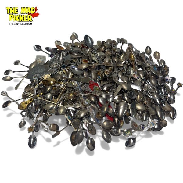 Large Collection Of Souvenir Spoons