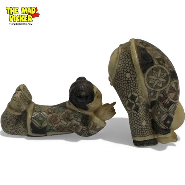 Vintage Resin Naughty Asian Figurines