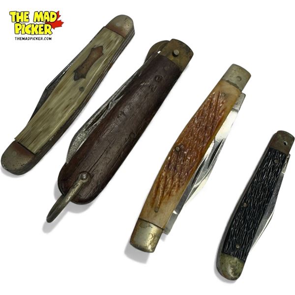 4x Vintage Folding Pocket Knives