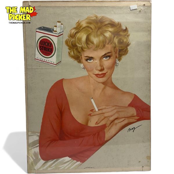 Vintage Lucky Strike Cigarettes Advertising Poster