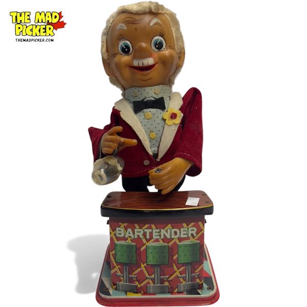 Vintage TN Bartender Tin Toy