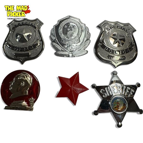 6x Badges: Sheriff, Police, & More