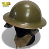 Image 2 : Canadian WWII Military Helmet With Liner & 2 Scarves