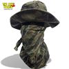 Image 1 : Vintage USA Made Military Camo Hat Type II With Camo Scarf