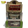 Image 1 : 3x Vintage Collectible Diecast Cars: Elicor Rolls Royce 1929 Carlton, Double Deck Bus'