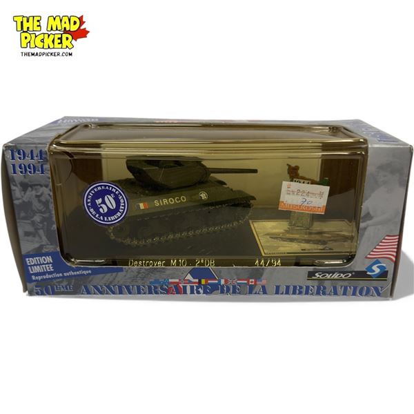 Vintage Solido Limited Edition 1944-1994 Destroyer M10 2eDB Tank Diecast Toy