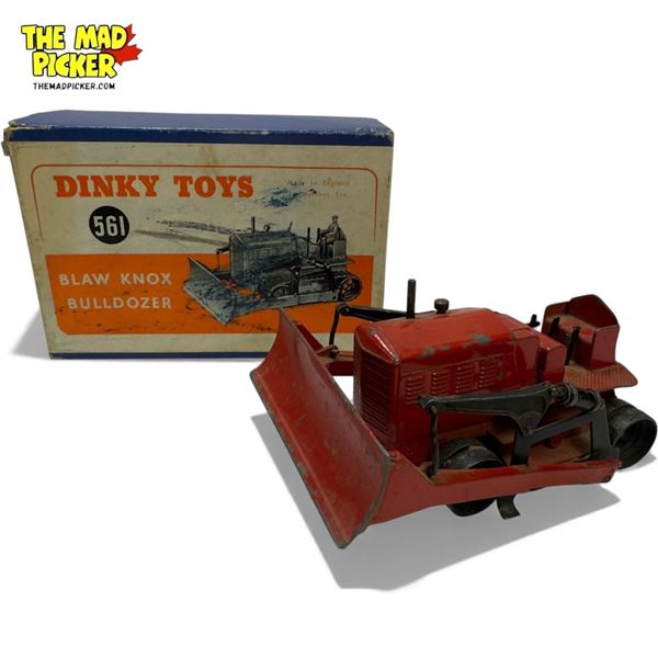 Vintage Dinky Toys Blaw Knox Bulldozer With Original Box
