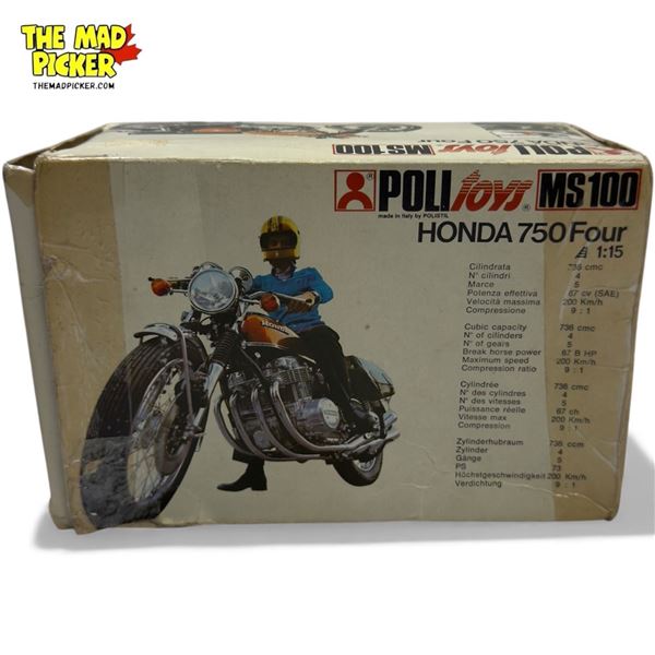 Vintage Polistil MS100 Honda 750 Four 1:15 Scale Motorcycle