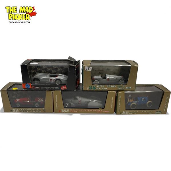 5x Vintage Brumm Diecast Cars