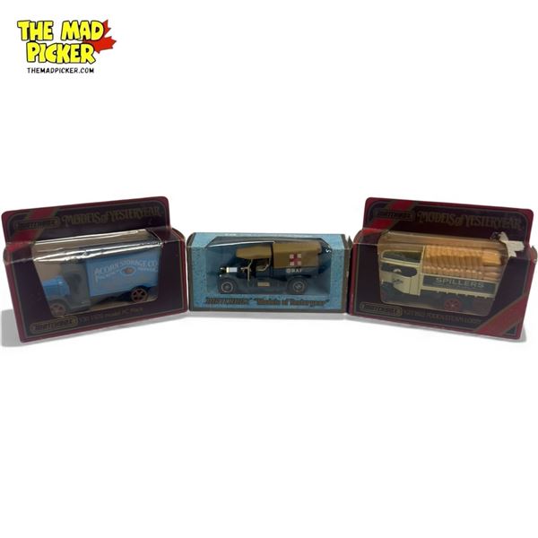 3x Vintage Matchbox Diecast Cars