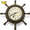 Image 1 : Vintage Brass "Ship's Time" Wall Clock 1985 Gold Award