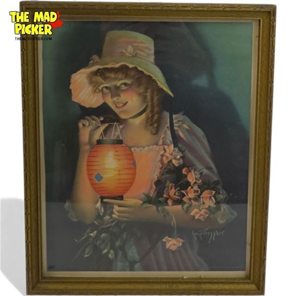 Art Deco Gene Pressler "Love Light" Print