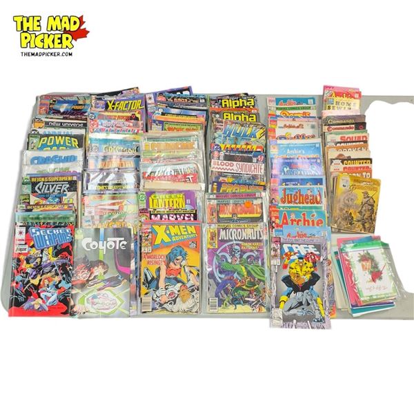 Collection Of Comic Books: Archie, Flash, Green Lantern, & More