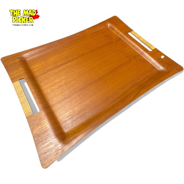 Mid Century Modern Japanese Hand Made Wooden Tray