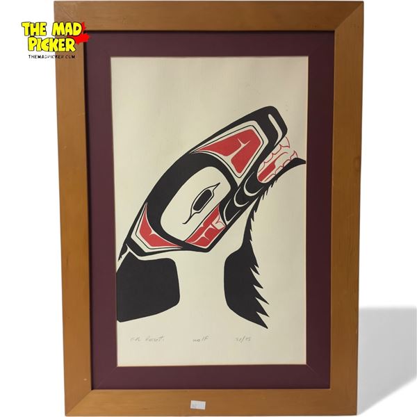 First Nations Edgar Allen Rossetti Signed "Wolf" L.E.P 51/75