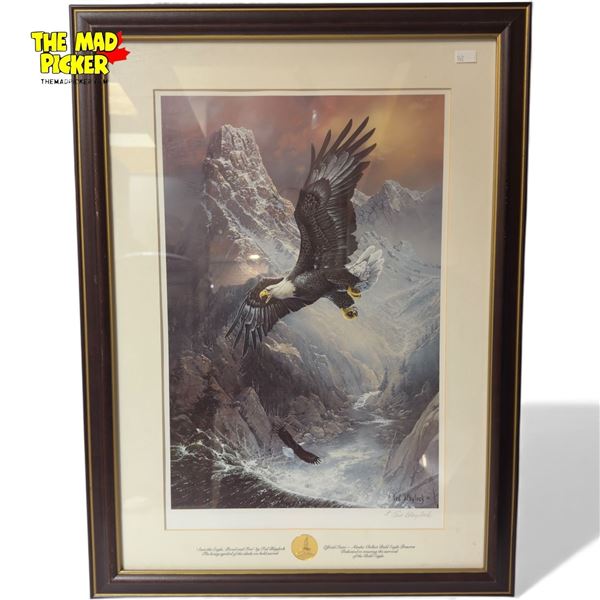 Vintage Ted Blaylock Signed Print "Save The Eagle, Proud And Free"