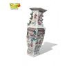 Image 2 : Vintage Octagonal Asian Porcelain Vase