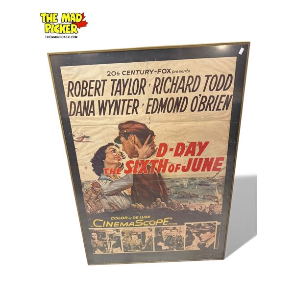 Vintage D-Day The Sixth Of June Movie Poster