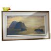 Image 1 : Vintage E. Powell Signed Original Oil Painting On Masonite "Golden Beach Haystack- Oregon"