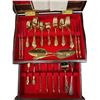 Image 2 : Vintage Royal Sealy Gold Plated Cutlery Set With Case