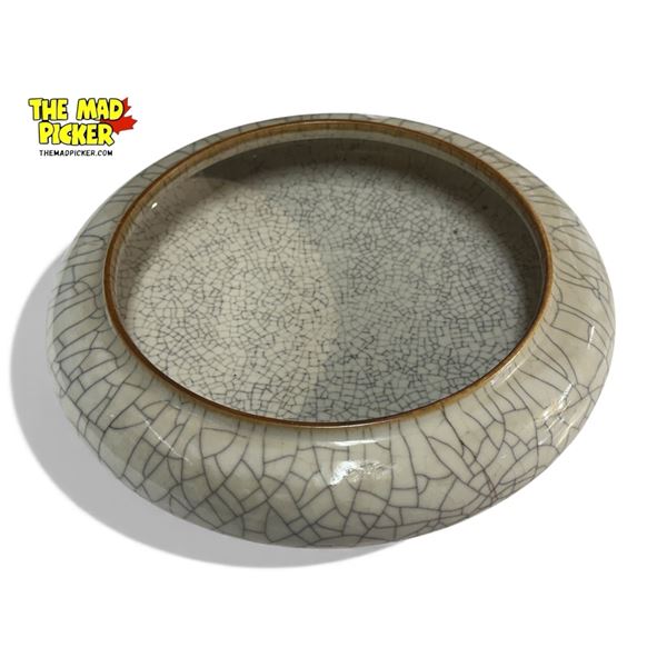 Vintage Crackle Glazed Porcelain Ashtray
