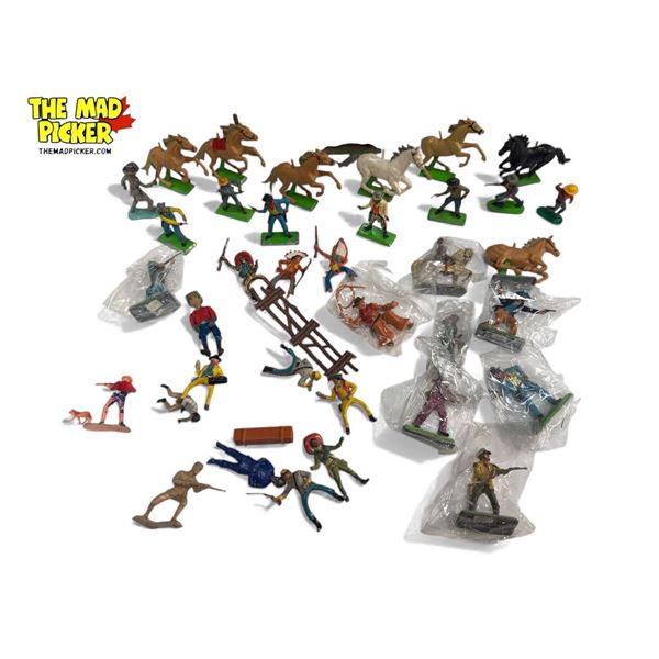 Assorted Vintage Toys: Mostly Britains Cowboys & Horses