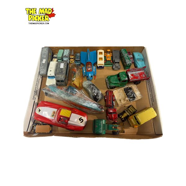 Assorted Vintage Toys: Lesney, Matchbox, Hubley, Dinky Toys, Corgi & More