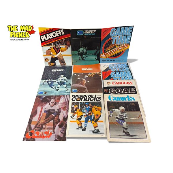 12x Vintage Vancouver Canucks Magazines