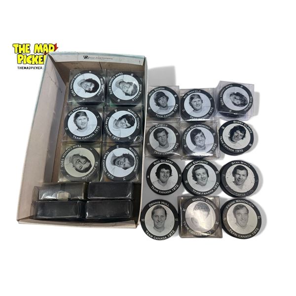 Collection Of 1972 Team Canada Hockey Pucks
