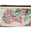 Image 3 : Vintage Original Asian Watercolour Floral Painting With
