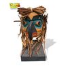 Image 1 : Vintage Ed Simeon Signed First Nations Artist Hand Carved & Painted Mask On Stand