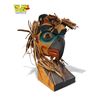 Image 2 : Vintage Ed Simeon Signed First Nations Artist Hand Carved & Painted Mask On Stand