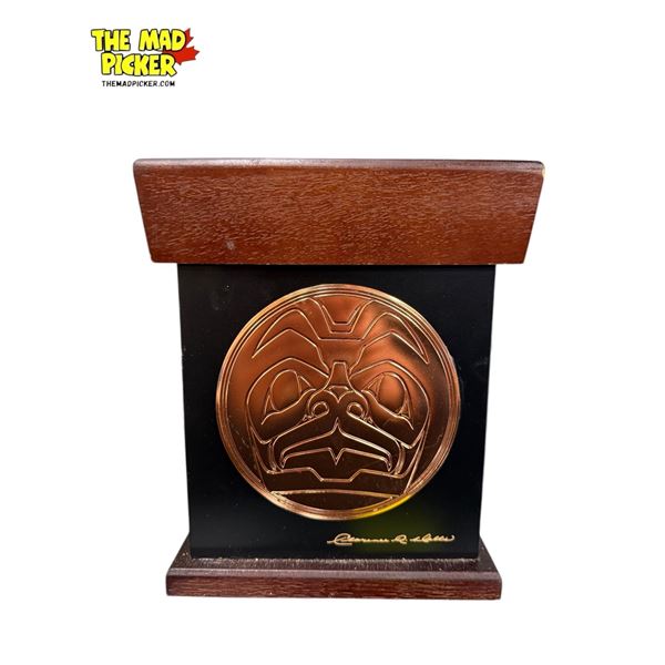 First Nations Artist Clarence Mills Double Sided Copper Faced Box