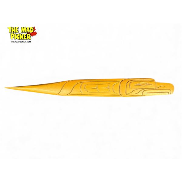 Vintage C.S.Gull First Nations Artist Signed Hand Carved Eagle Letter Opener