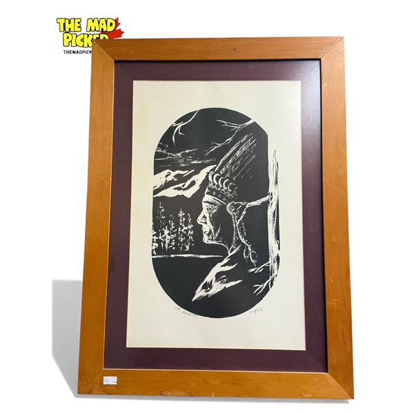 Vintage G.A. Rosetti Signed First Nations Artist L.E.P. 104/125