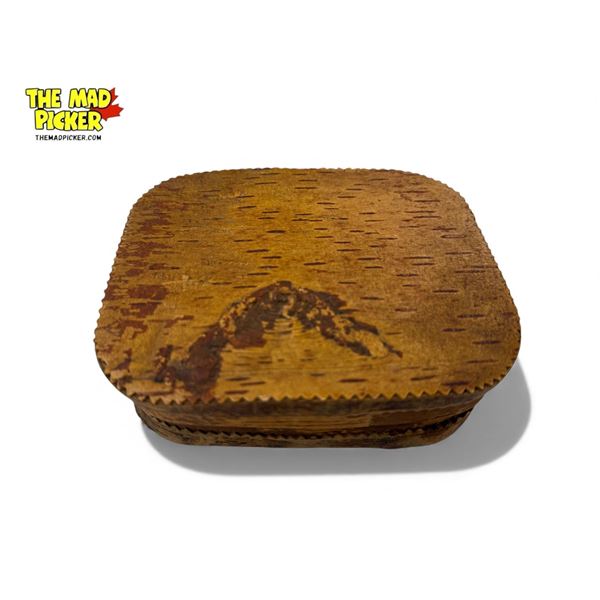 Vintage First Nations Hand Made Wooden Box
