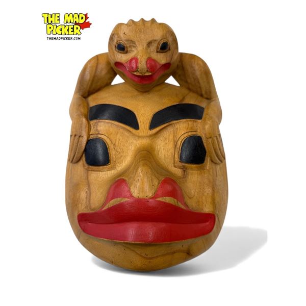 Vintage First Nations Style Wooden Mask