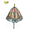 Image 2 : Vintage Leaded Stained Glass Shade Floor Lamp