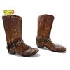 Image 2 : Vintage Durango West Leather Cowboy Boots Size 10.5