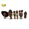Image 1 : 6x Vintage Folk Art Bottle Stoppers
