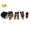 Image 2 : 6x Vintage Folk Art Bottle Stoppers