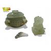 Image 2 : Vintage Collectibles: Sparkling Resin Buddah & Jade Items (Foo Dog, Container, & More)
