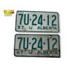 Image 1 : Pair Of 1967 U Alberta License Plates