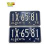 Image 1 : Pair Of 1972 Alberta X License Plates