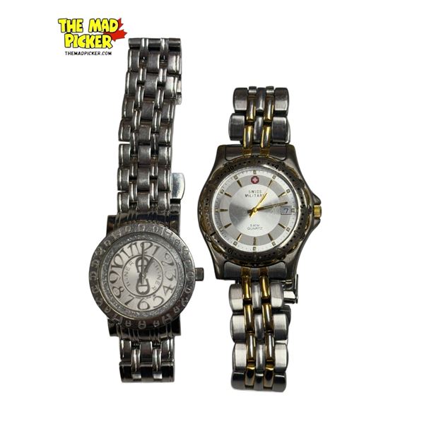 2x Designer Watches: Aigner A26300 & Swiss Military 96825