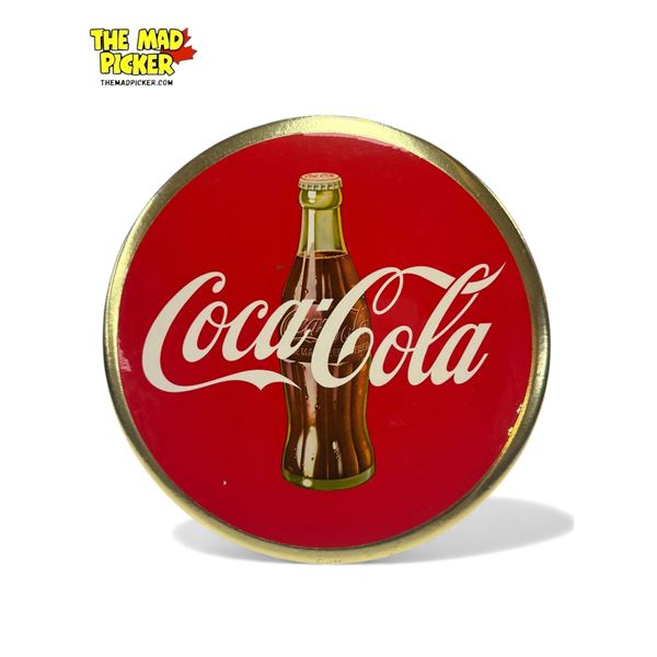1950's Coca Cola Celluloid Over Cardboard Advertising Sign