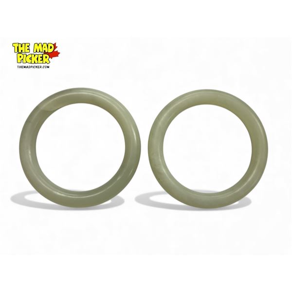 Pair Of Jade Bangles (Inner Measurement 2 1/8")